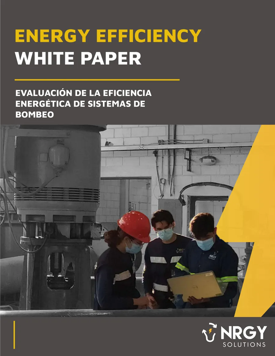 Portada del white paper: Evaluación de la eficiencia energética de sistemas de bombeo