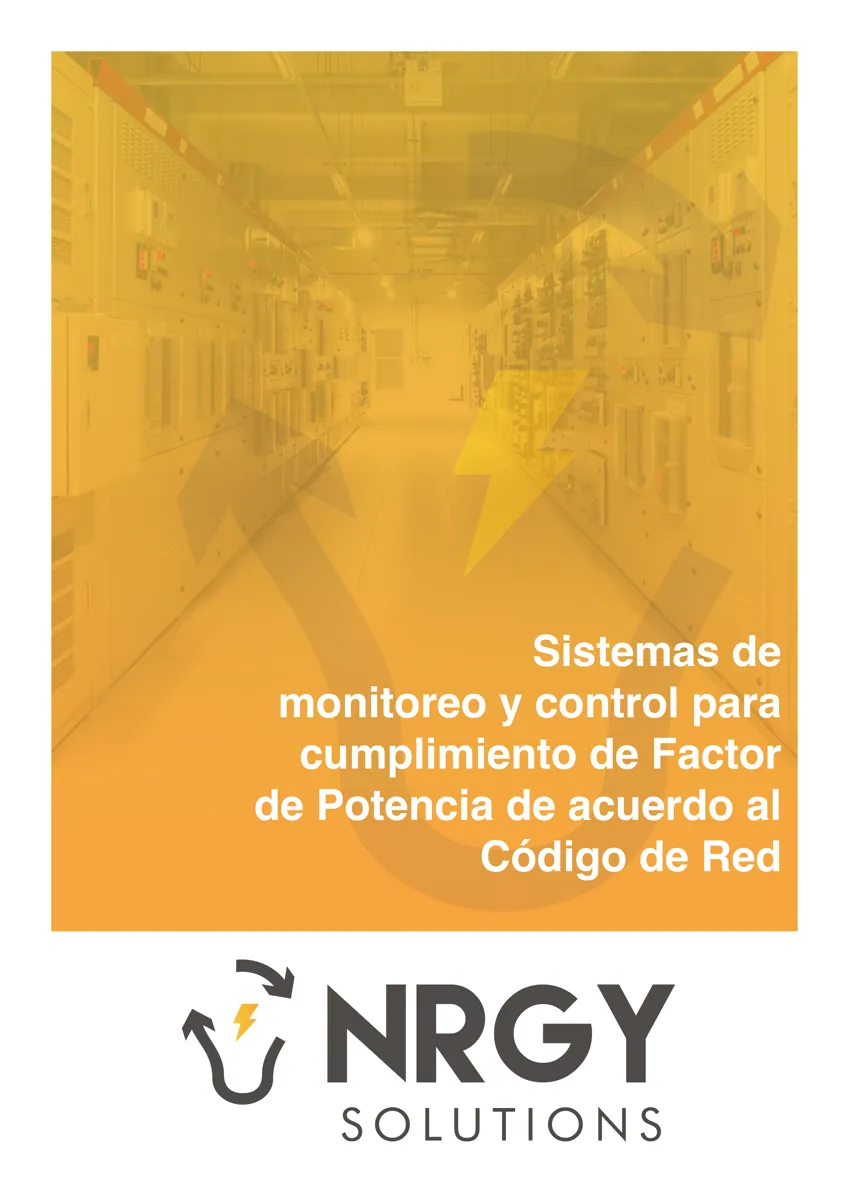 Portada del white paper: Sistemas de monitoreo y control para cumplimiento de Factor de Potencia de acuerdo al Código de Red